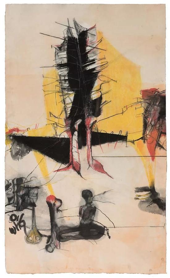 王焕青 望京北路 2011 手工制丙烯 114×67cm