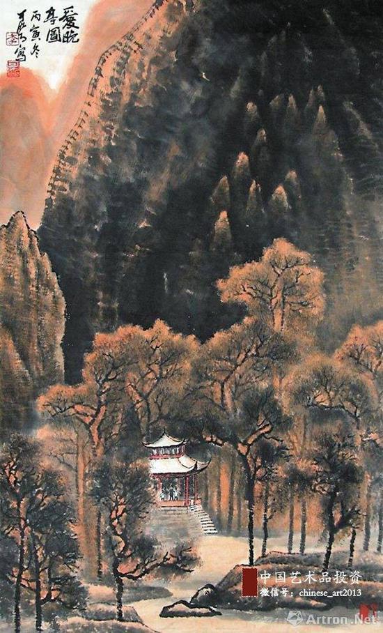 李可染 爱晚亭