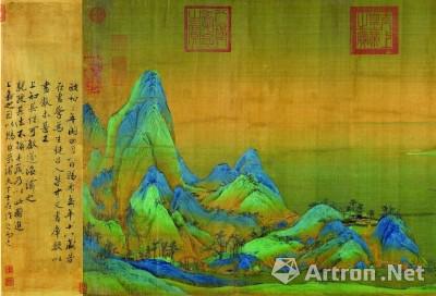 千里江山图 局部 (国画) 宋 王希孟