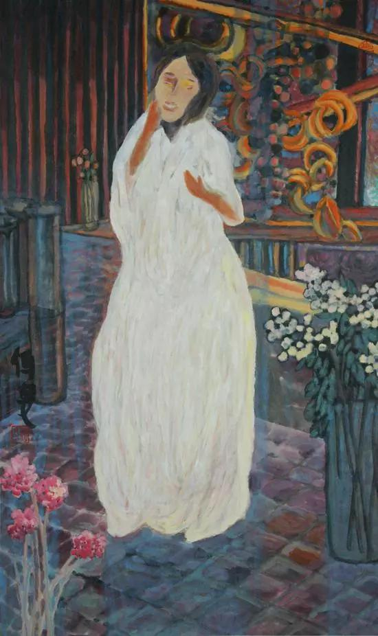 杨佴旻 《春色》 96.5x60cm 纸本设色 2016年