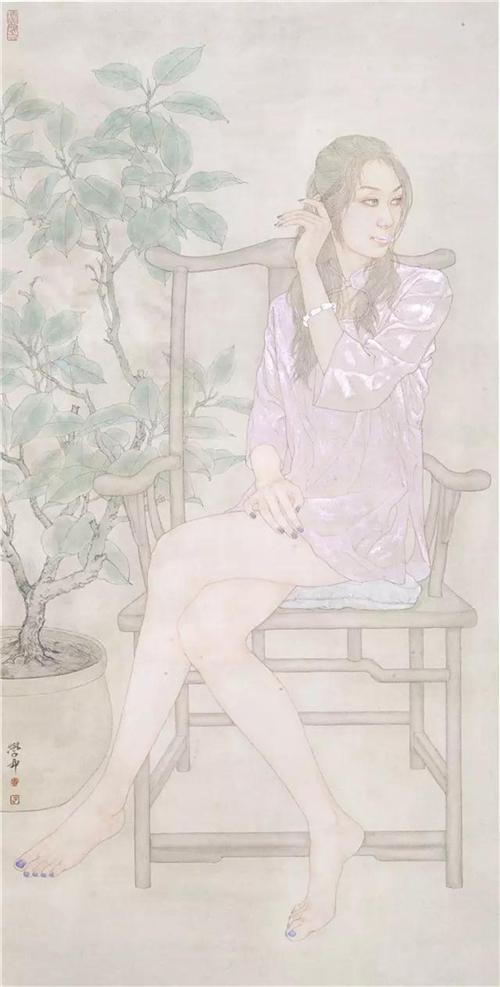 《暖室图》136×68cm 2009年