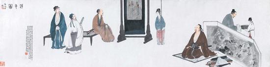 傅抱石 《洗手图》 1942年作