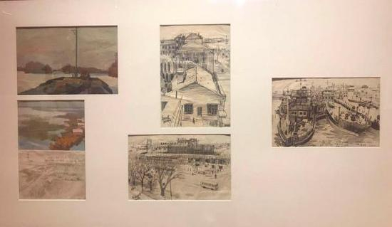 展览现场,《为我们伟大祖国站岗》素材稿