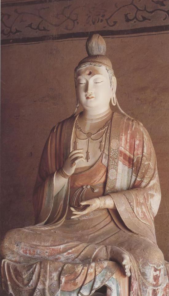 山西晋城古青莲寺(下寺)后殿 彩塑 唐代