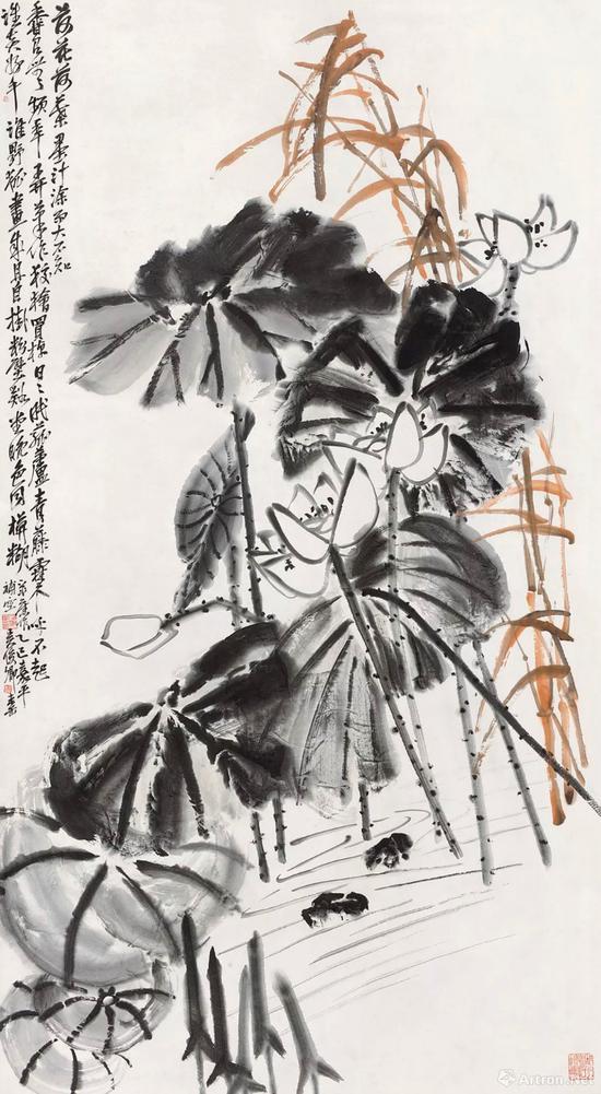 吴昌硕 《荷趣》 138万元成交 超估价近70倍