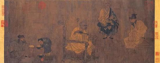 唐 阎立本(传) 《萧翼赚兰亭图》