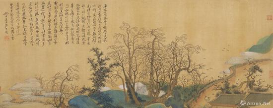 吴历 《兴福庵感旧图》 (1674年作,43岁)故宫博物院藏