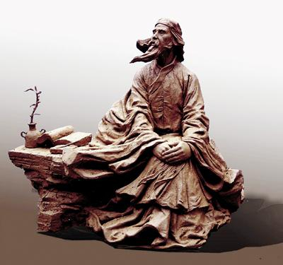 黄宗羲(铸铜) 30cm×40cm×60cm 鲍海宁