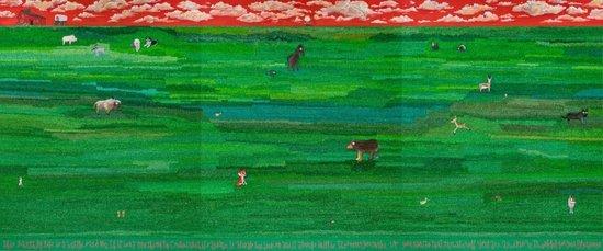 《劳拉》,布面油画,227 × 546 cm(227 × 182 cm × 3件),2023