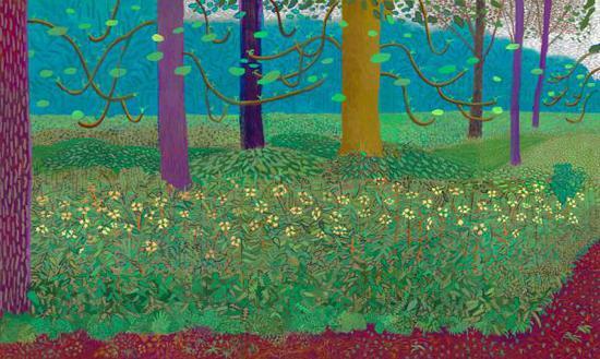 霍克尼,《Under the Trees, Bigger‘, 2010–2011》