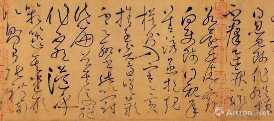 怀素 《自叙帖》(局部) 台北故宫博物院藏