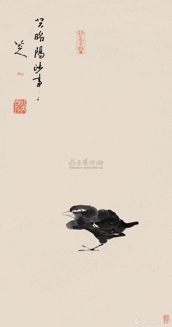 八大山人 《孤禽》 6272万元 北京翰海2010年秋拍