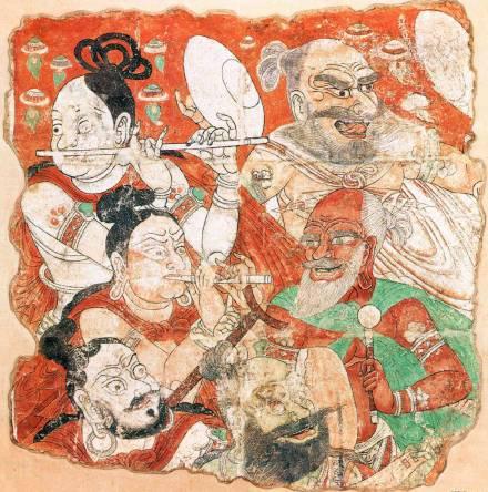 藏于东京国立博物馆的柏孜克里克石窟壁画