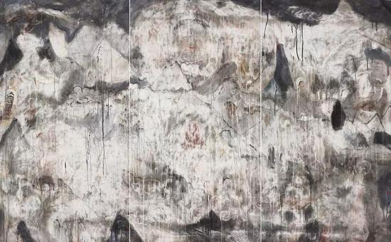 无生,纸本水墨,180x291cm,2019