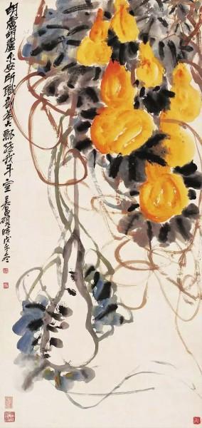 吴昌硕笔下的葫芦题材