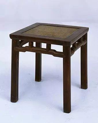 黄花梨藤心方杌 高51cm,长63cm,宽63cm