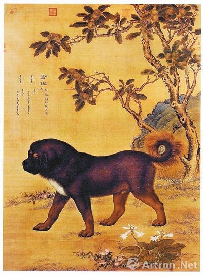 郎世宁《十骏犬图》