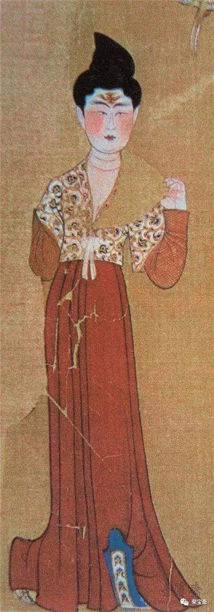 图15 舞女绢画