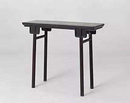 紫檀条桌 清早期 高82cm,长99cm,宽35cm