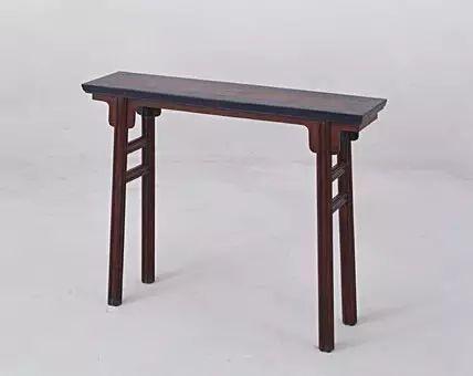 乌木边花梨心条案 明 高81.5cm,长111.5cm,宽28cm