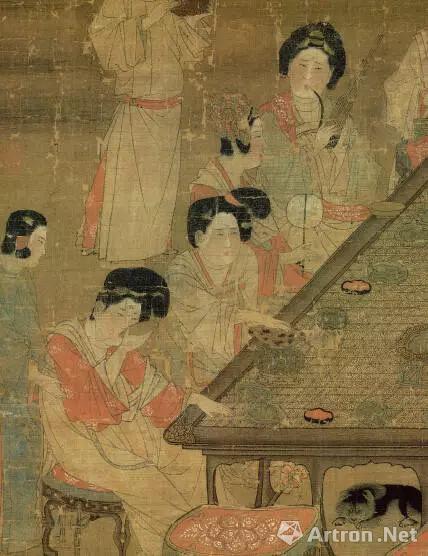 唐 佚名 《宫乐图》(局部)