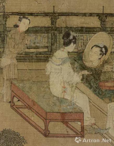 宋 苏汉臣 《靓妆仕女图》(局部)