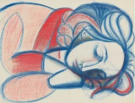 毕加索,《Portrait de femme endormie。 III》,1946。图片:courtesy of Philips