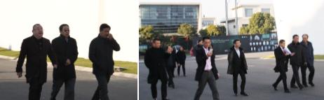 世界手工艺产业博览园房福军、林汉文、林汉武、杨文华等陪同中国工艺美术大师评选小组办公室人员考察世界手工艺产业博览园场地