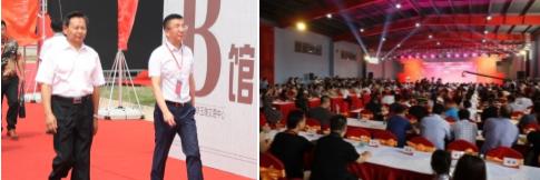 世界手工艺产业博览园负责人林汉武陪同中国轻工业联合会会长张崇和等嘉宾出席在博览园举办的“2017全国工艺产业博览会暨非遗展”活动