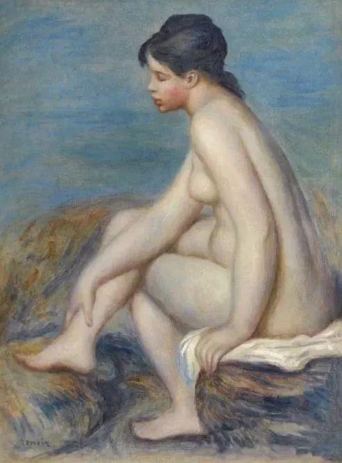 雷诺阿,《Baigneuse》。图片:courtesy of Sotheby’s
