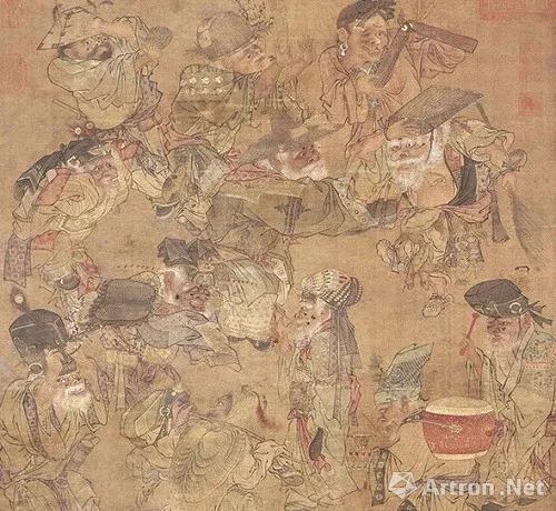 ▲宋代《大傩图》,现藏于故宫博物院。