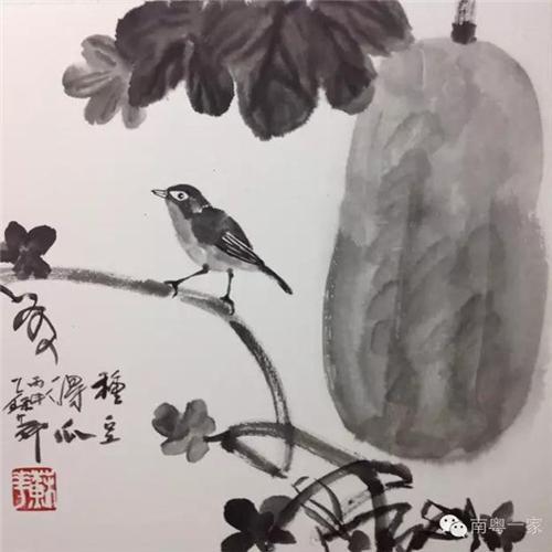 《种豆得瓜》40×40cm2016年