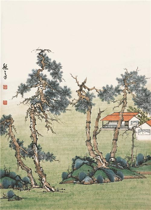 武陵源系列之《碧草芳洲》68cm×45cm