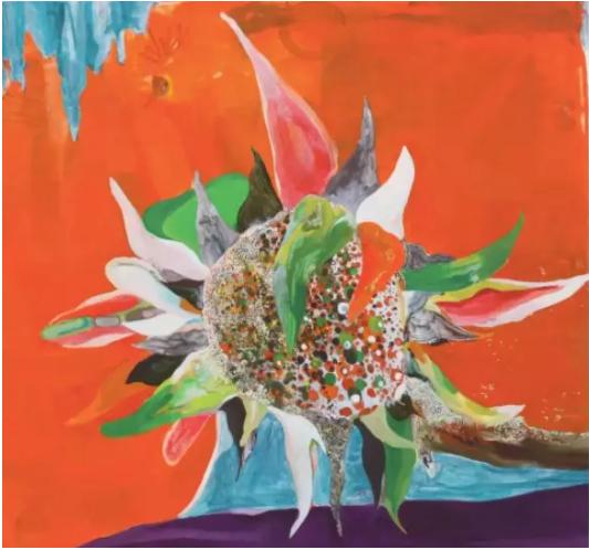桑蒂·莫什,《森林》,2015,布面油画,73.6 x 91.5 cm