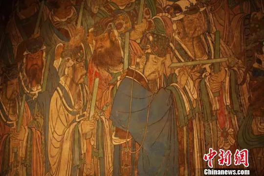 比永乐宫的建筑更为珍贵更为引人注目的,是杰出的壁画艺术。山西省旅发委供图