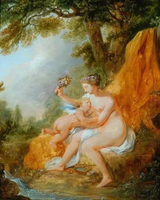 Louis Joseph Watteau Venus Chastising Cupid