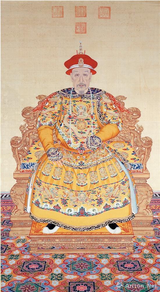 清人画弘历朝服像轴 故宫博物院藏