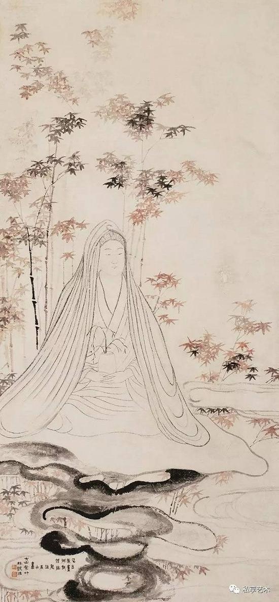清 金农 观音大士 北京九歌2010秋拍 成交价1008万元