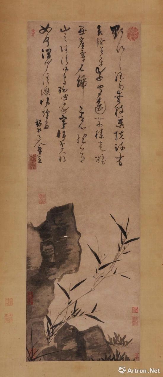吴镇 《野竹图》7762.5万元 北京保利2016年春拍