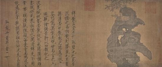 宋 赵佶《祥龙石图卷》绢本设色 北京故宫博物院