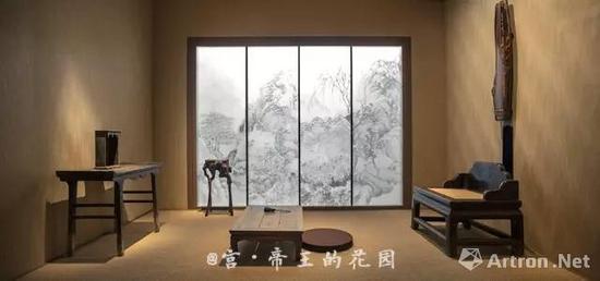 四僧书画特展中的“禅房” 图片来自《宫》