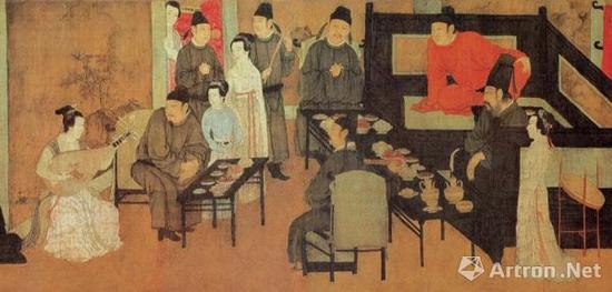 韩熙载夜宴图(局部)