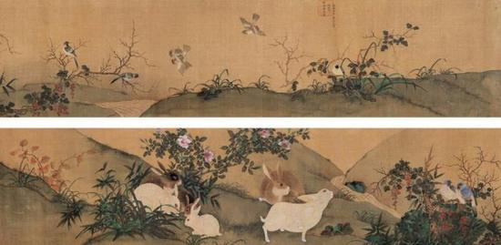 明,朱瞻基 《御临黄荃花鸟卷》
