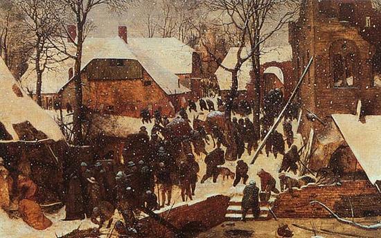 老勃鲁盖尔,《三贤士雪中来朝》,1563