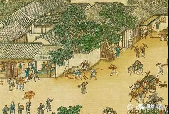 明本《清明上河图》中的肢体冲突(图8)