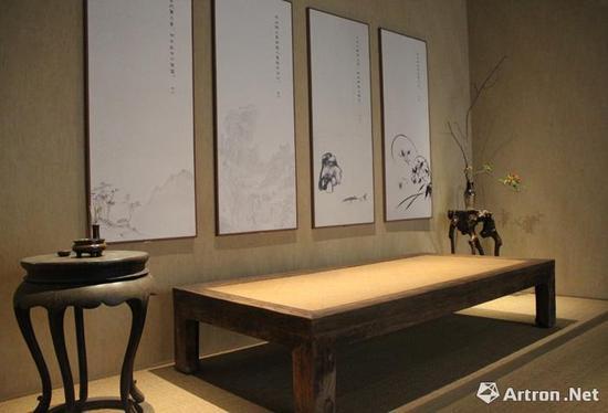 四僧书画特展中的“禅房”