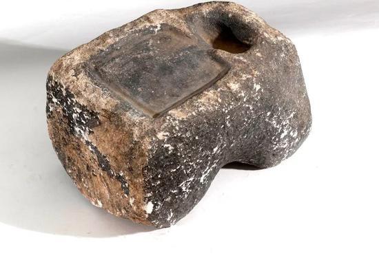 北魏沙石砚 25.5x18x15.5cm