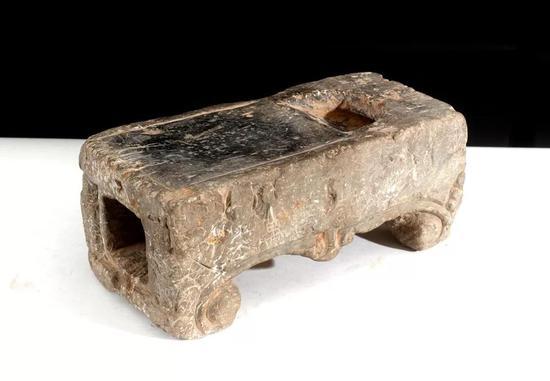 弧门青石暖砚(元)24.7x12.3x10.6cm