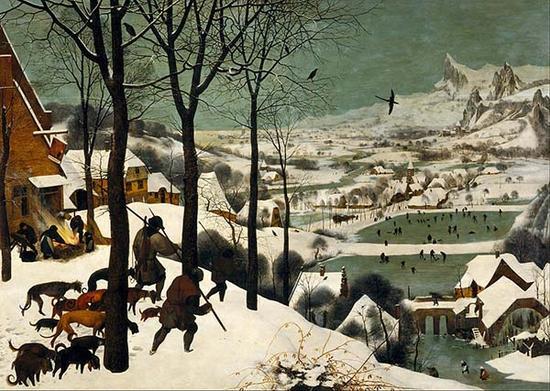 老勃鲁盖尔,《雪中猎人》,1565