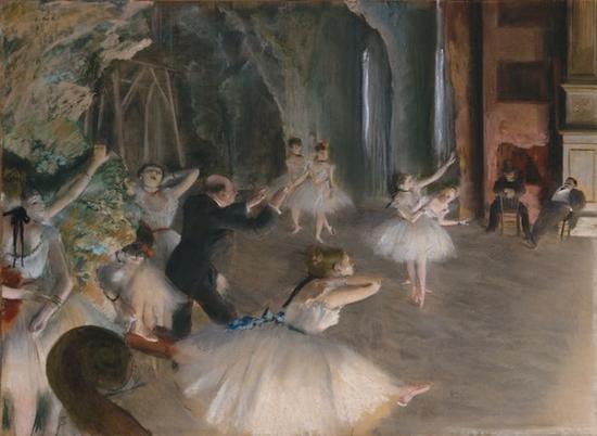 Edgar Degas, The Rehearsal Onstage (1874) (Photo: The Metropolitan Museum of Art via Wikimedia Commons)